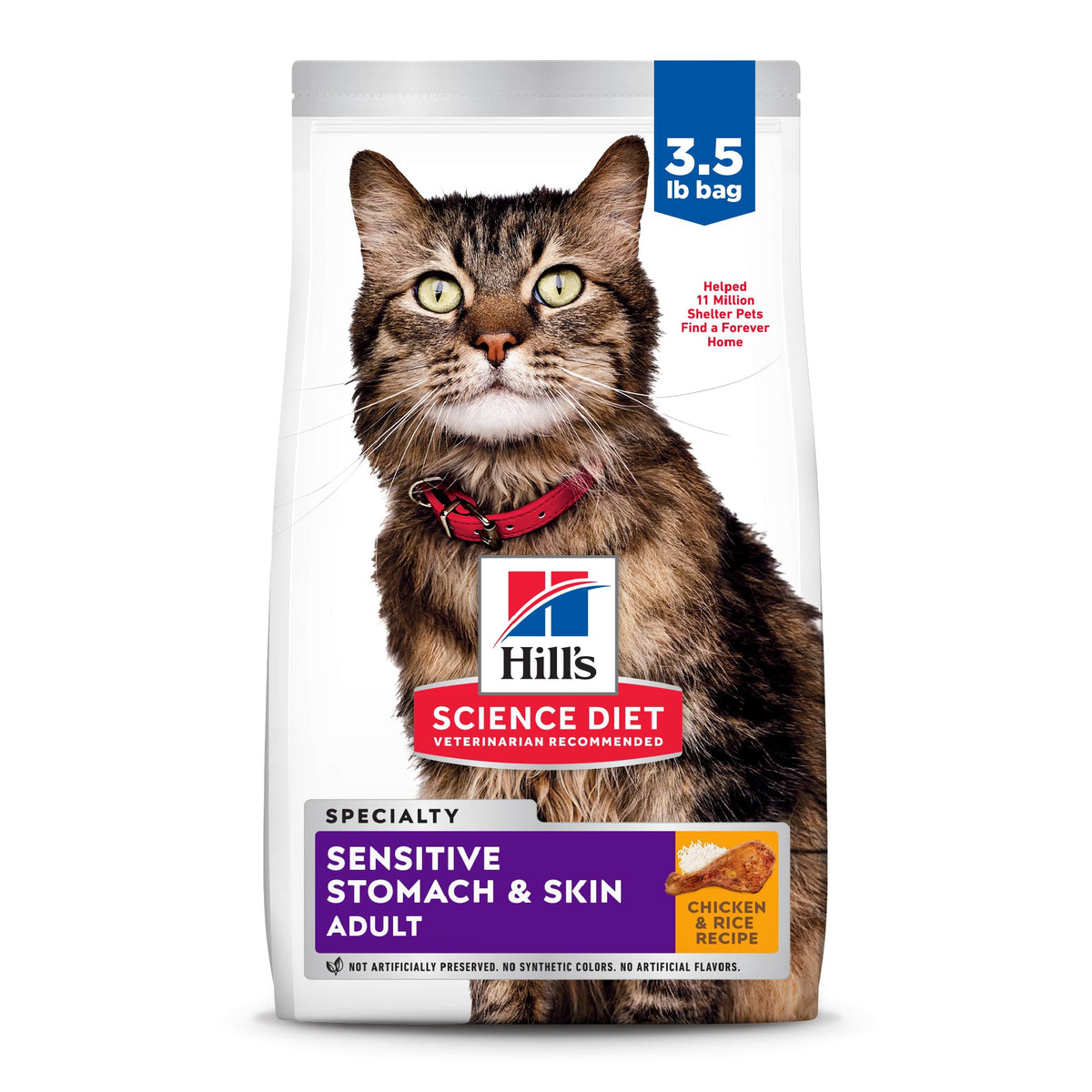 Sensitive Stomach & Skin Dry Cat Food J9831