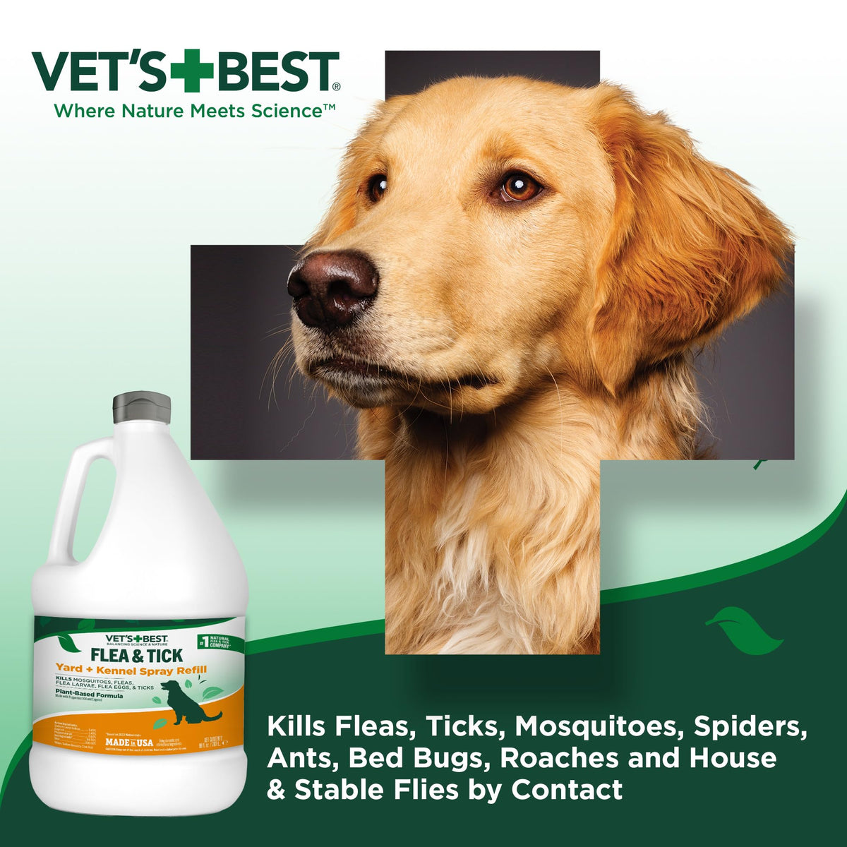 Flea & Tick Mosquito Yard & Kennel Spray for Dogs, 32 oz K55613
