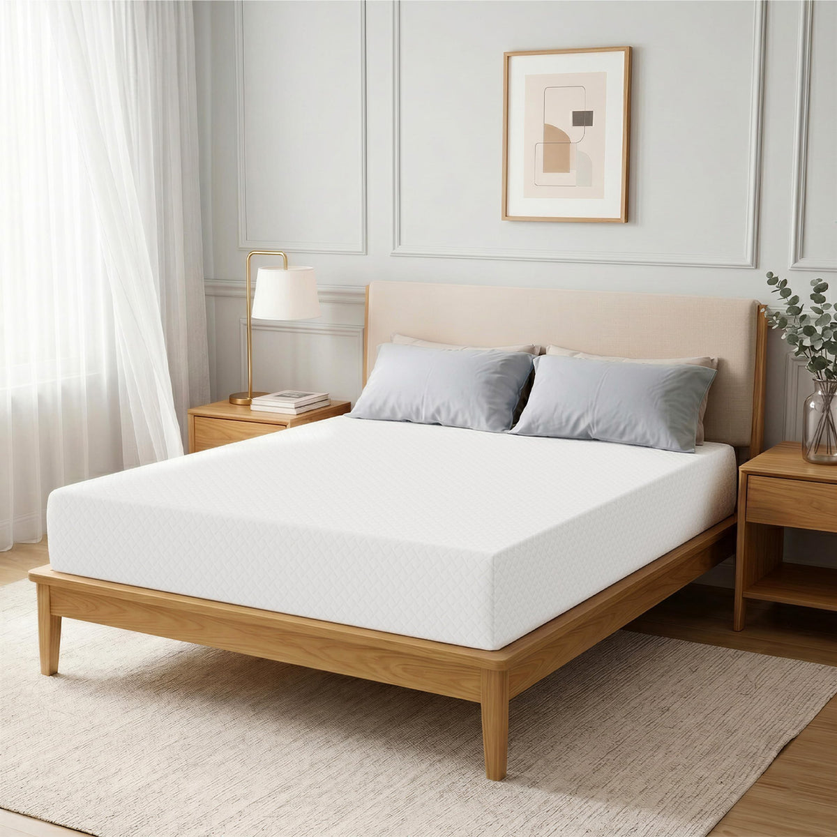Twin Memory Foam Mattress 5 Inch Green Tea Infused J33507