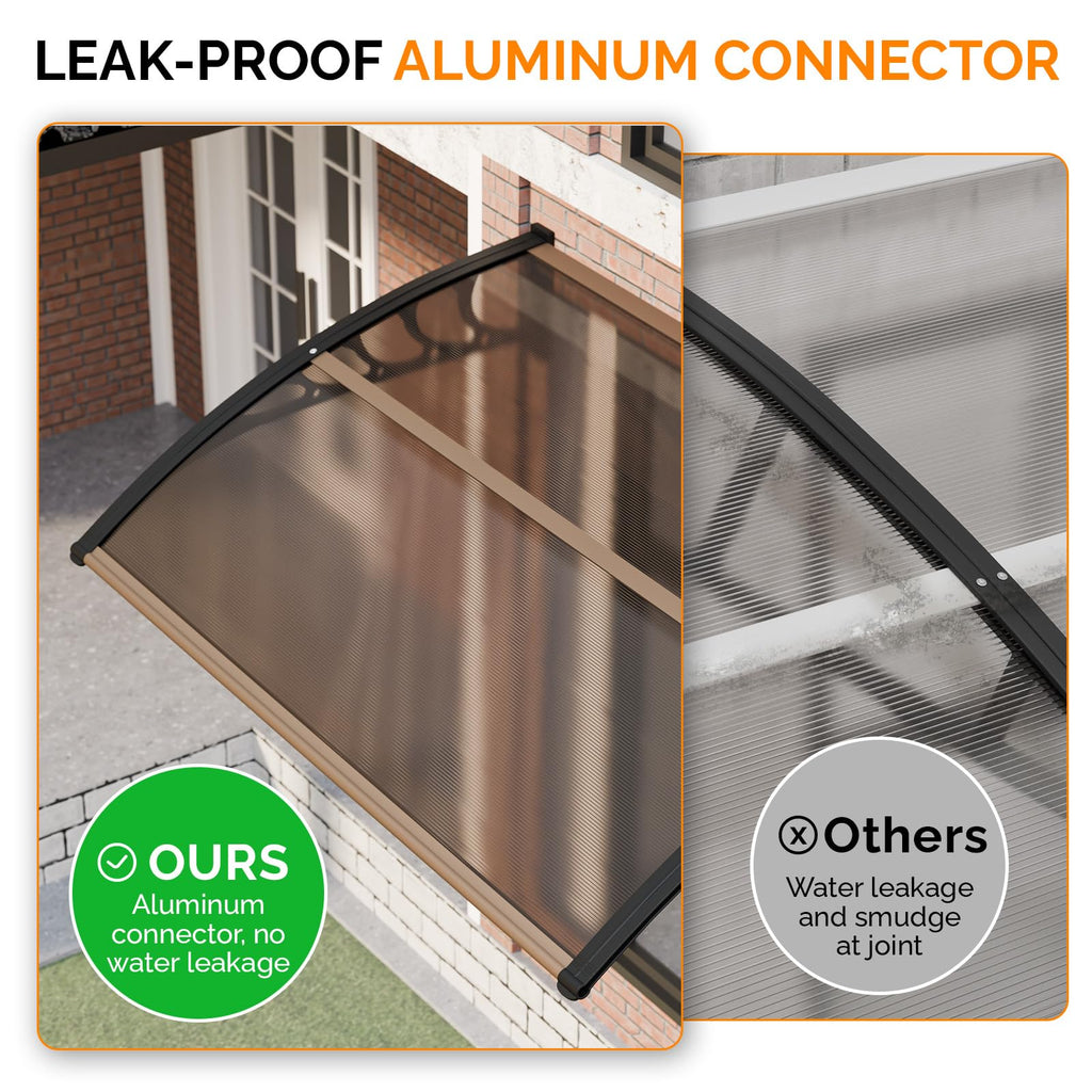 40" x 60" Polycarbonate Door Awning O6149