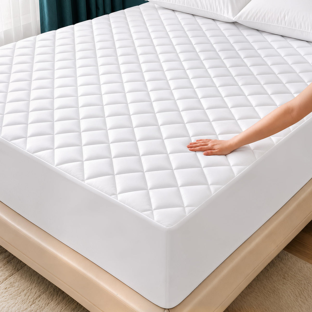 Quilted Mattress Pad with 16" Deep Pocket A457344