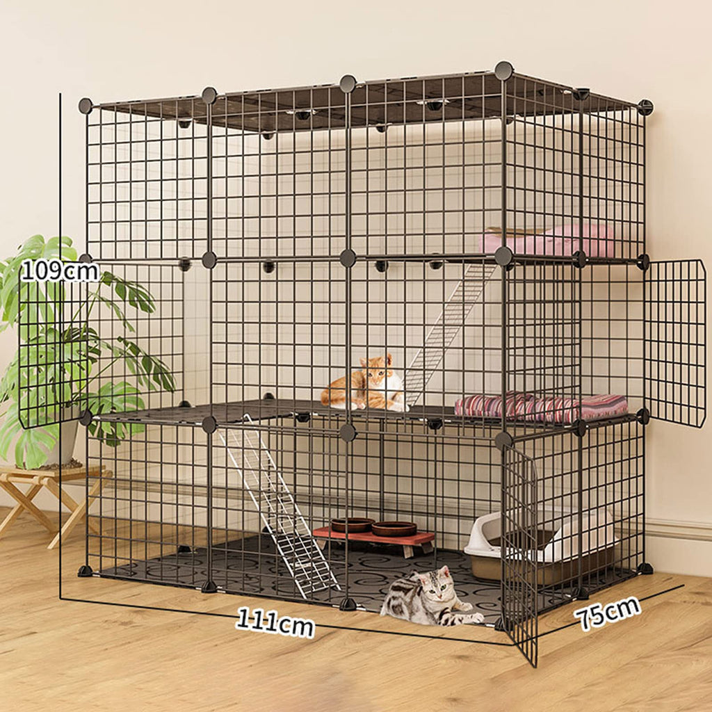 Metal Wire Small Animal Cage 111 * 75 * 109cm Y749
