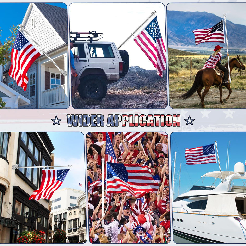 6 FT Stainless Steel Spinning Flag Pole B20586