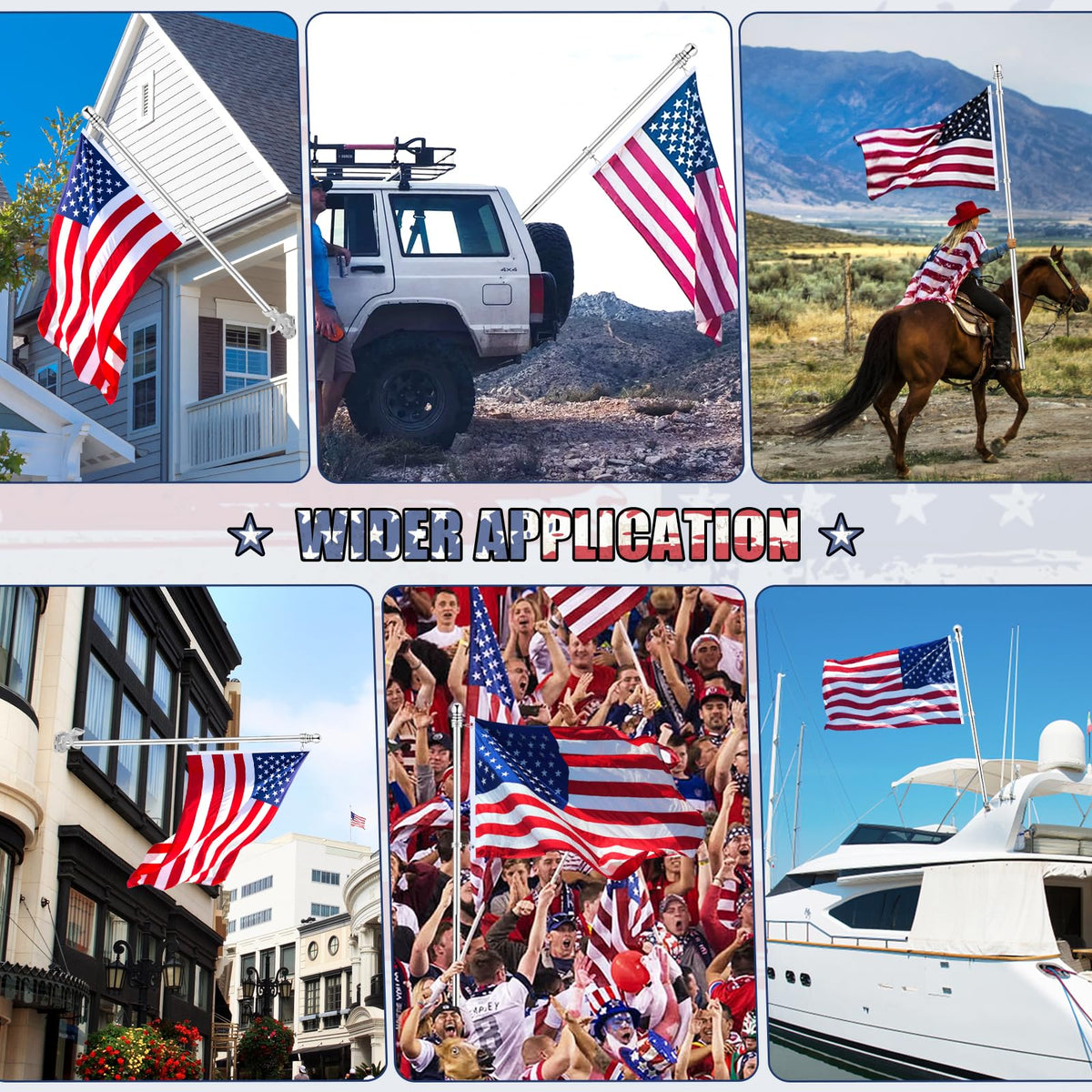 6 FT Stainless Steel Spinning Flag Pole B20586