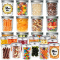 8oz & 16oz 24 Pack Canning Glass Jars with Airtight Lids L4981