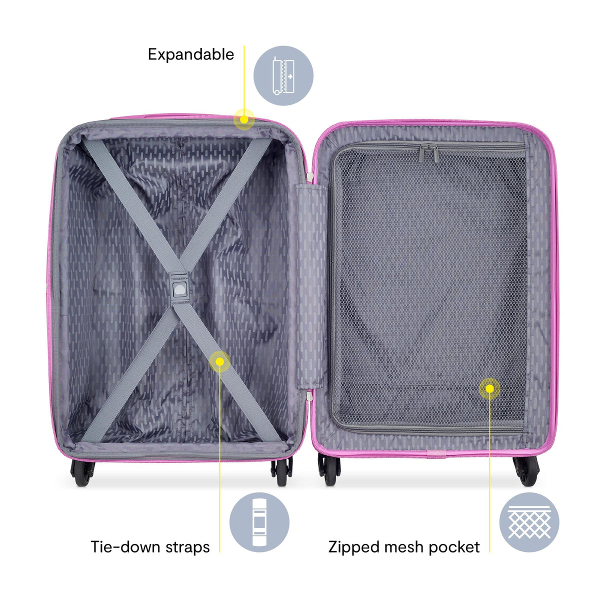 Hardside Expandable Luggage with 360 Spinner Wheels Z655