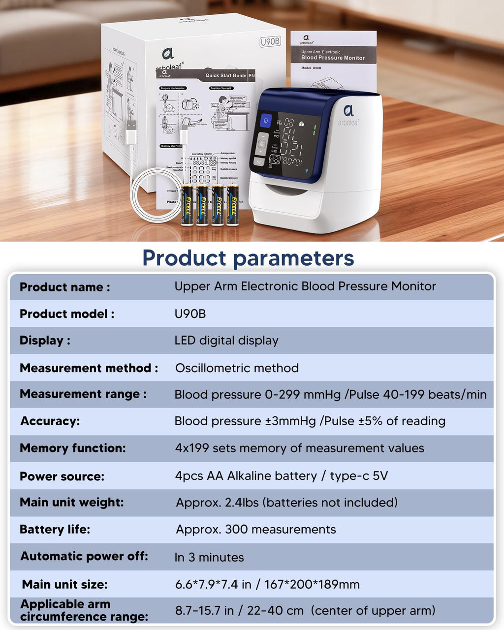 Blood Pressure Monitor Upper Arm F918506