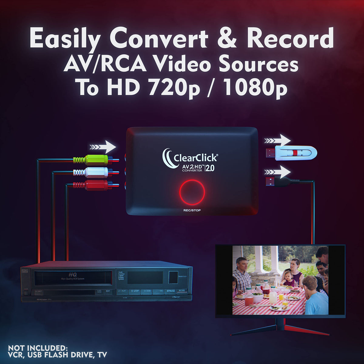 AV RCA to HDMI Converter & Recorder C34094