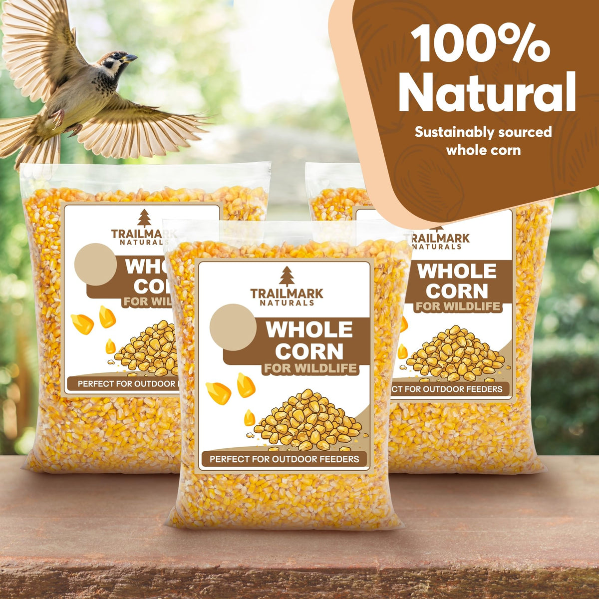 Whole Corn 20 LB Bird Seed & Wildlife Feed T47849
