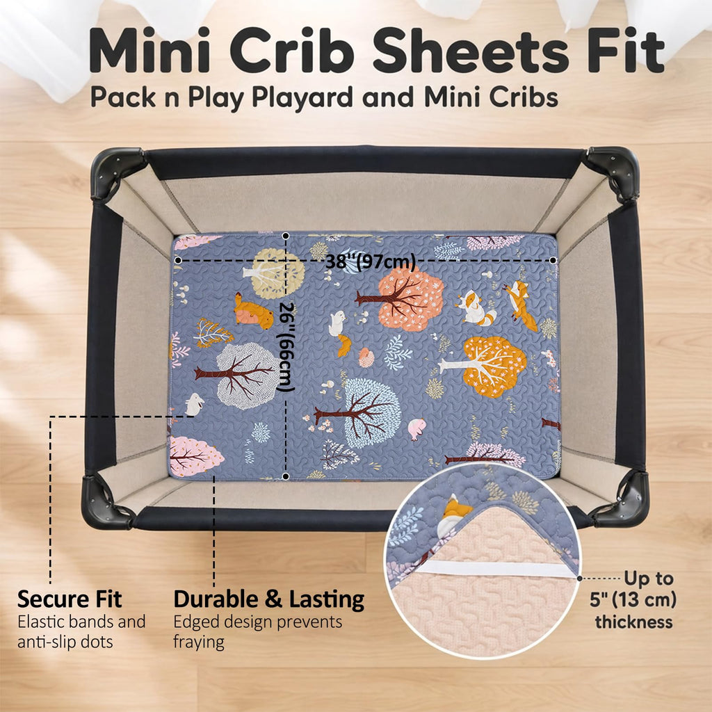 Soft Mini Crib Sheet Pack N Play Mattress Pad R94018
