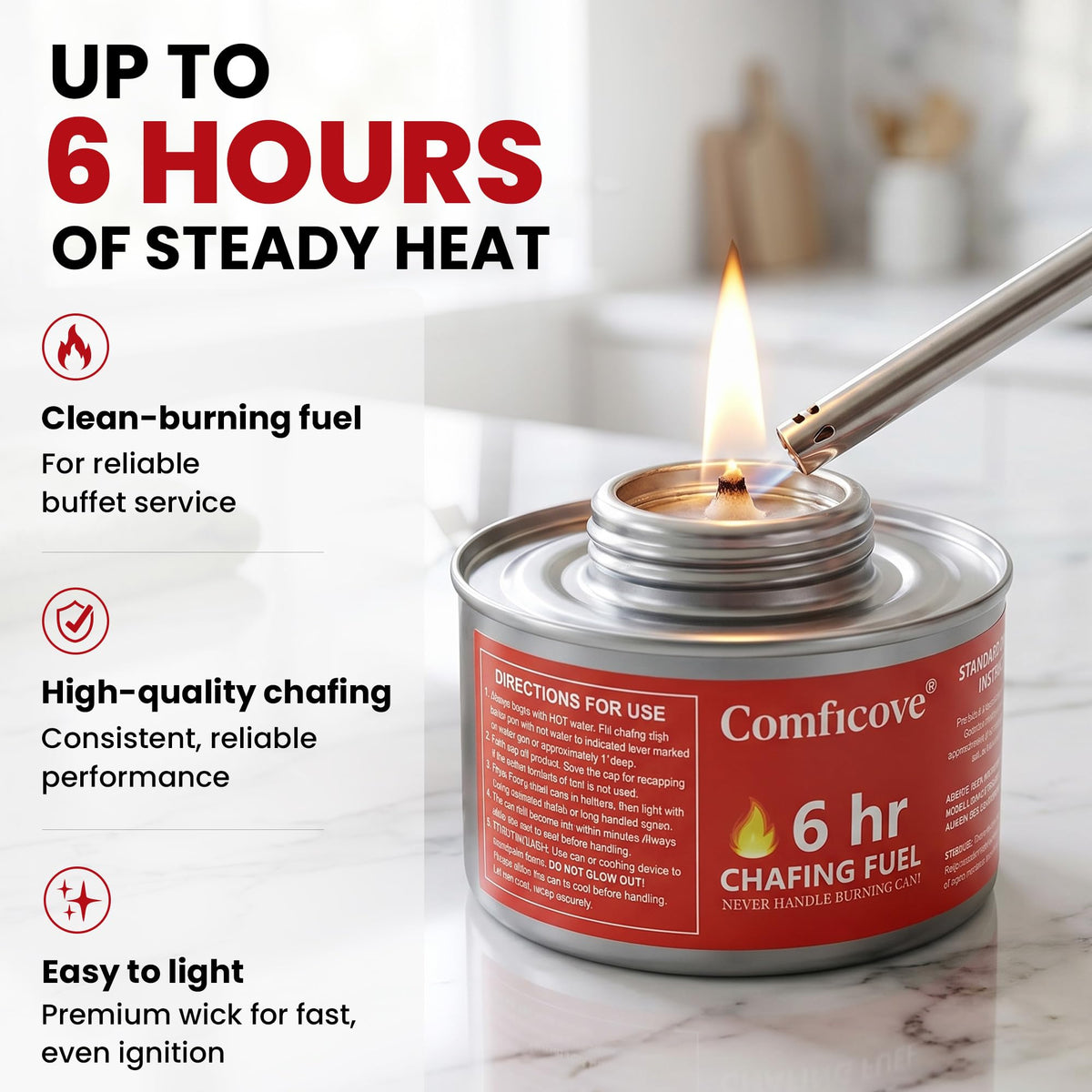 6 Hour Chafing Fuel Cans 12 Pack P627