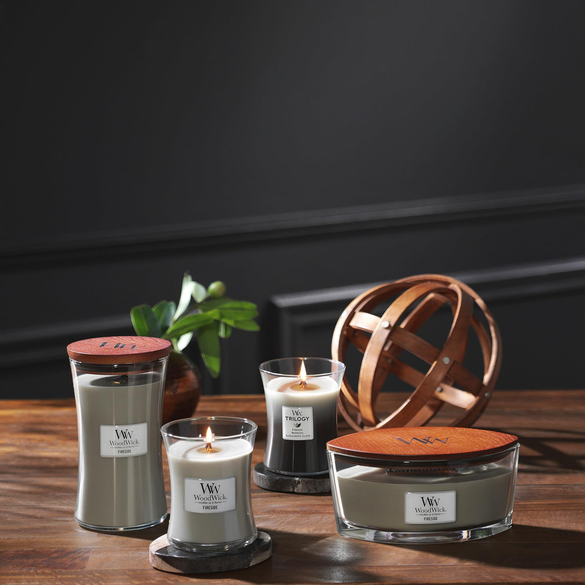 Scented Trilogy Candle with Crackling Wick K2469