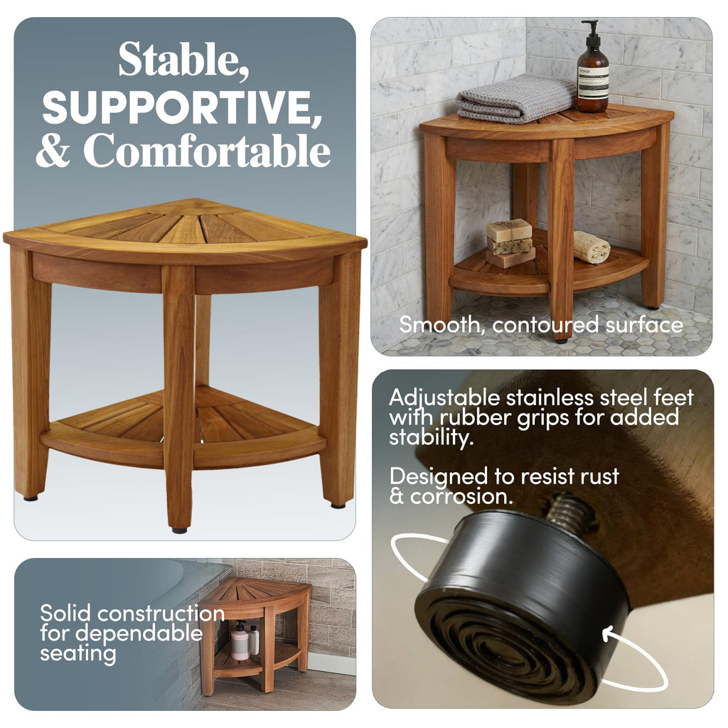 Teak Shower Bench U7396
