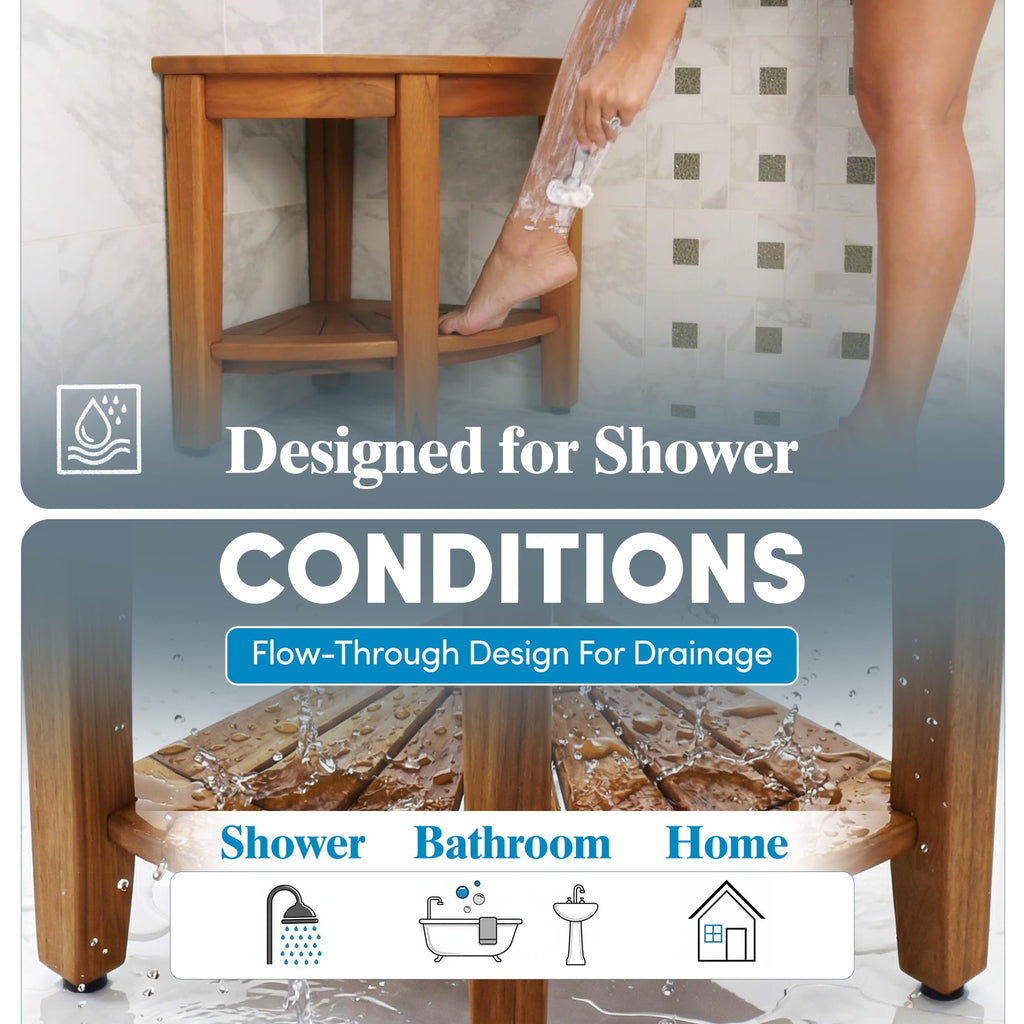 Teak Shower Bench U7396