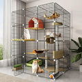 Metal Wire Cat Cage, 3x2x4 Cat Kennel V32470