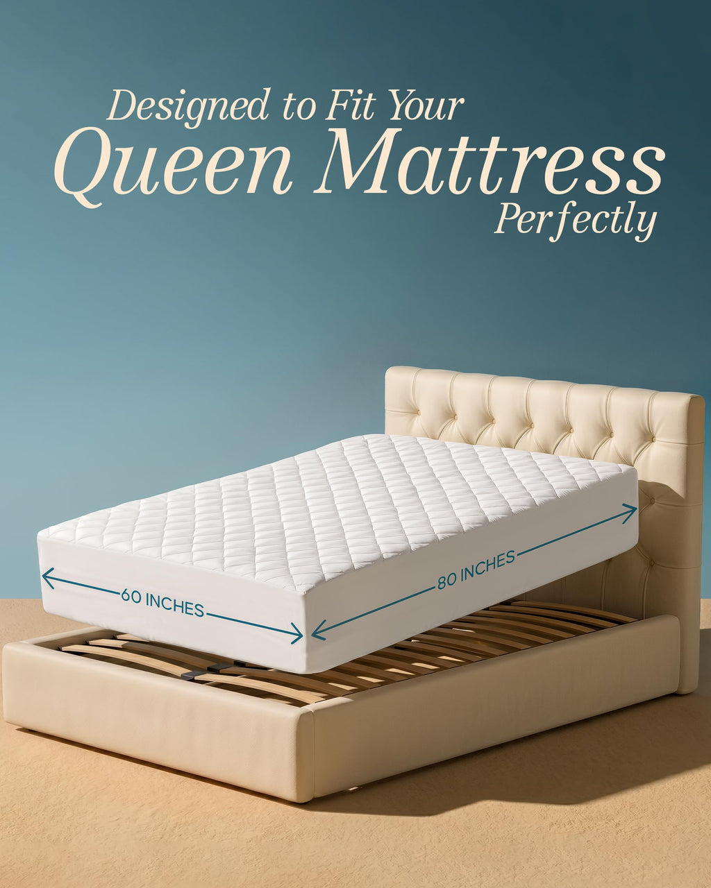 Quilted Mattress Pad with 16" Deep Pocket A457344