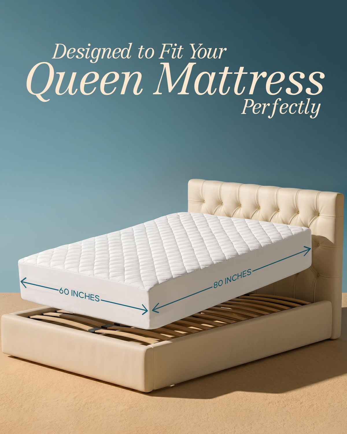 Quilted Mattress Pad with 16" Deep Pocket A457344