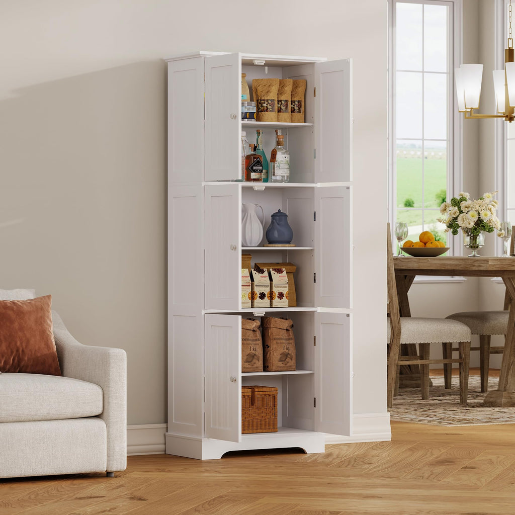 63.2" Tall Bathroom Storage Cabinet with 6 Doors P814262