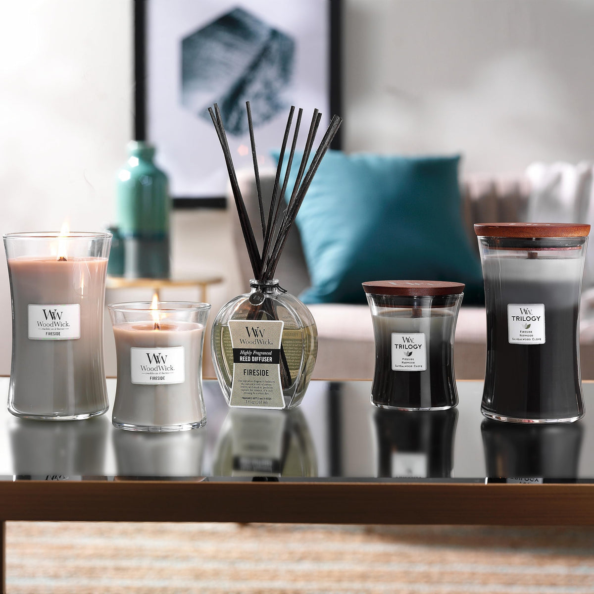 Scented Trilogy Candle with Crackling Wick K2469
