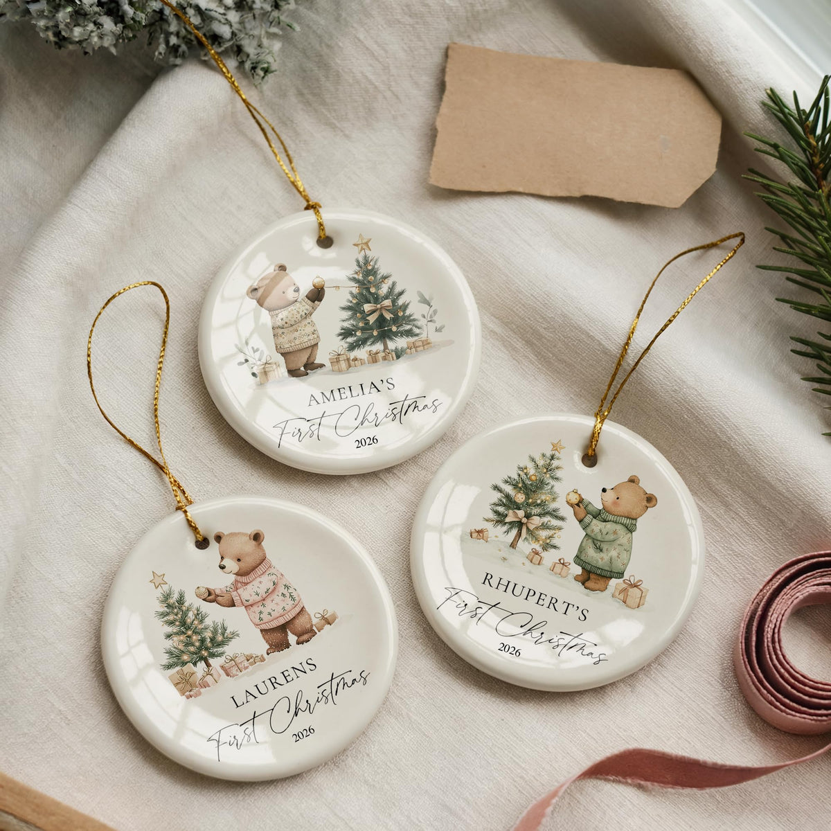 Baby's First Christmas Ornament 2026 A7937