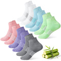 6 Pairs Thin Breathable Bamboo Ankle Socks W872966