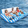 Inflatable Pool Lounger Float with Handles and Cup Phone Holder D4562