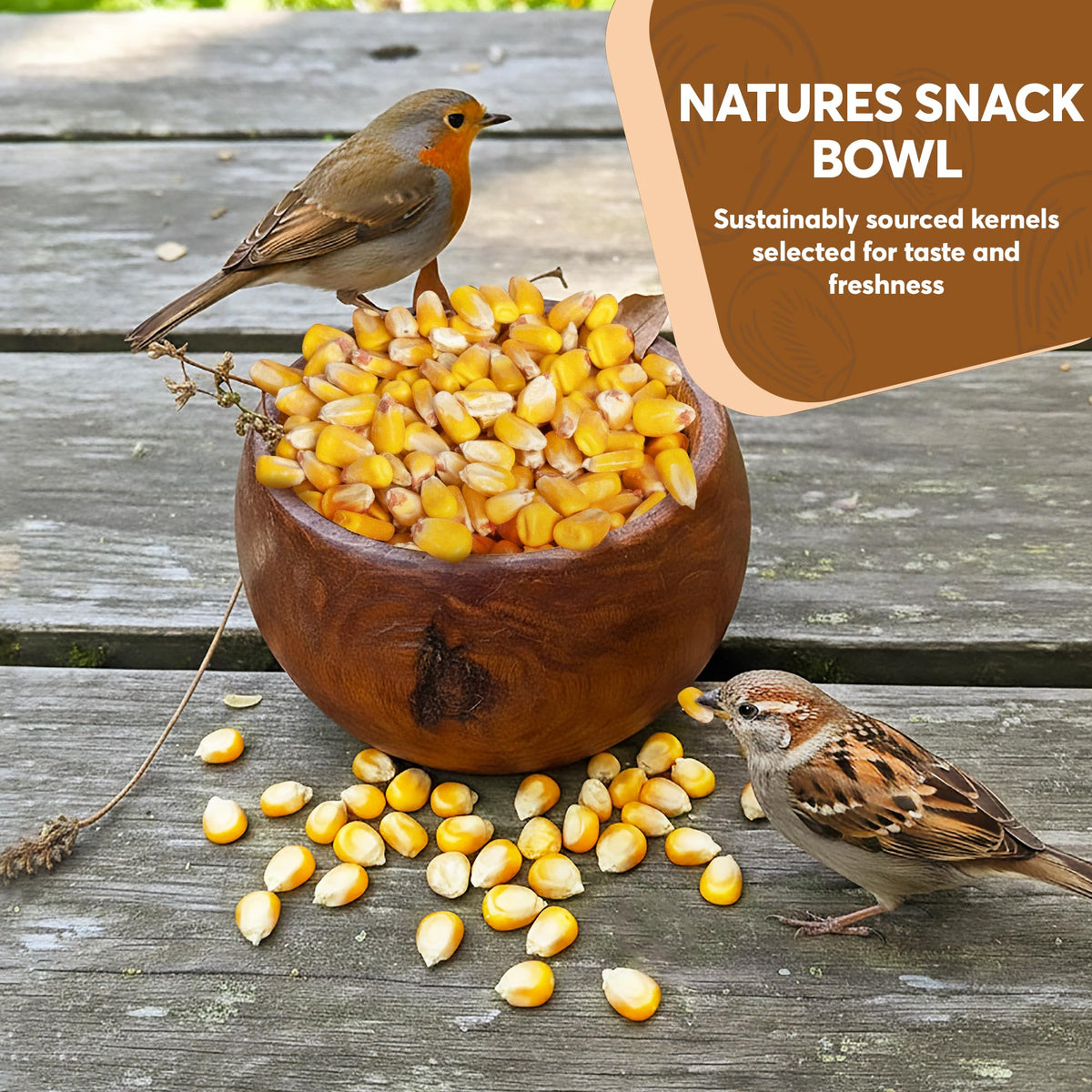 Whole Corn 20 LB Bird Seed & Wildlife Feed T47849