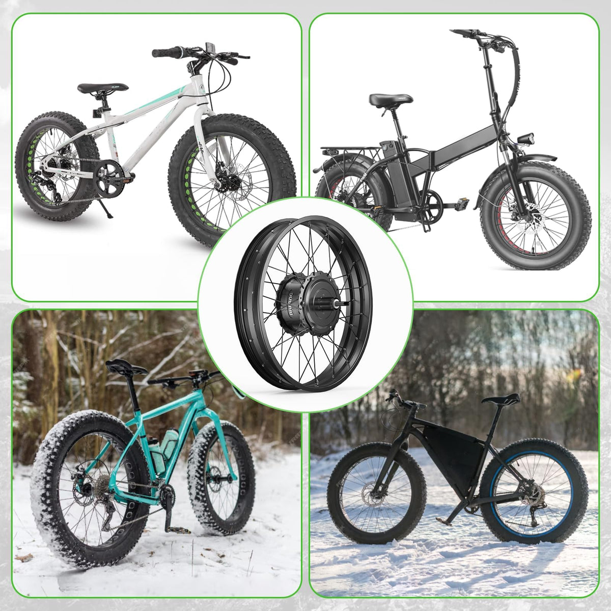 20" 26" 1000W Fat Tire Ebike Conversion Kit A99351