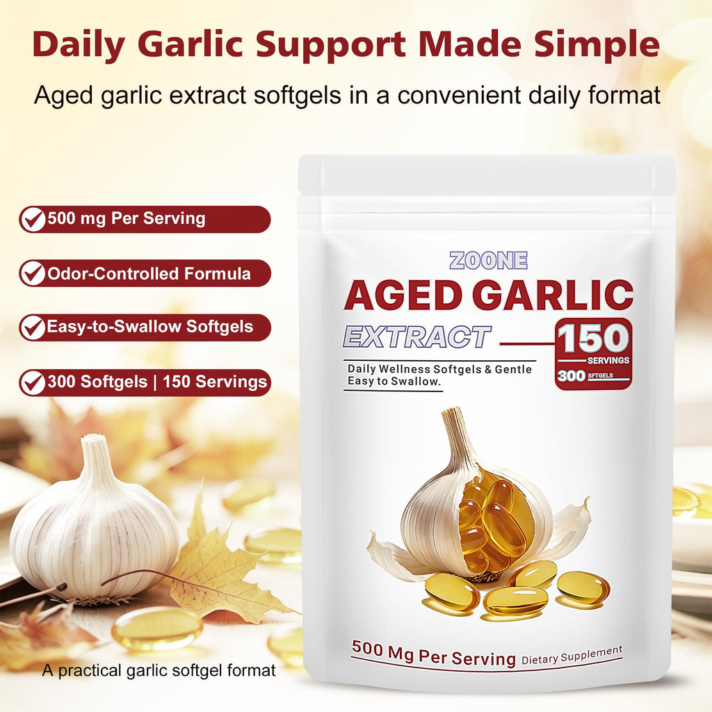 Odorless Garlic Extract 500 mg Softgels U3092