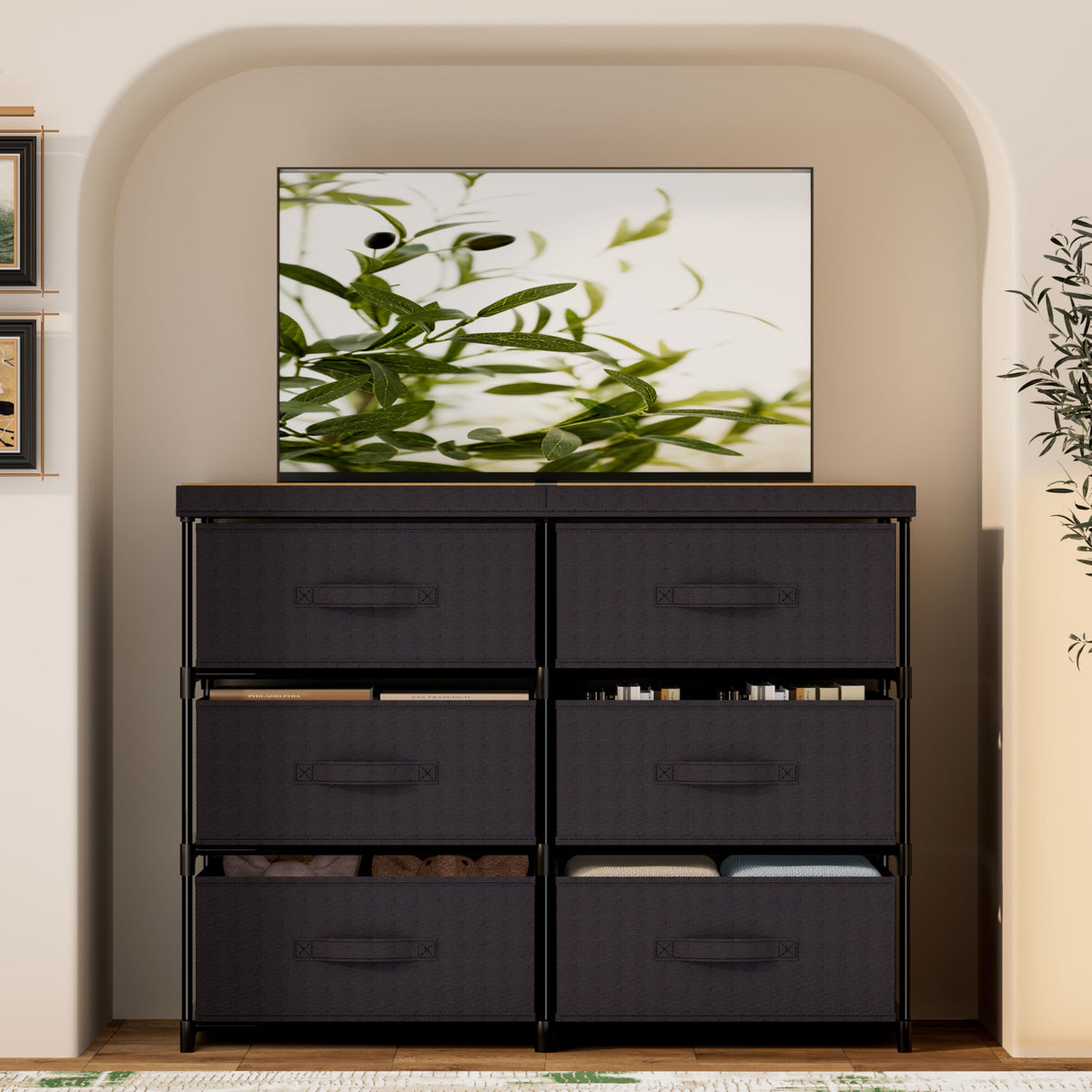 6 Fabric Drawer Dresser W8924