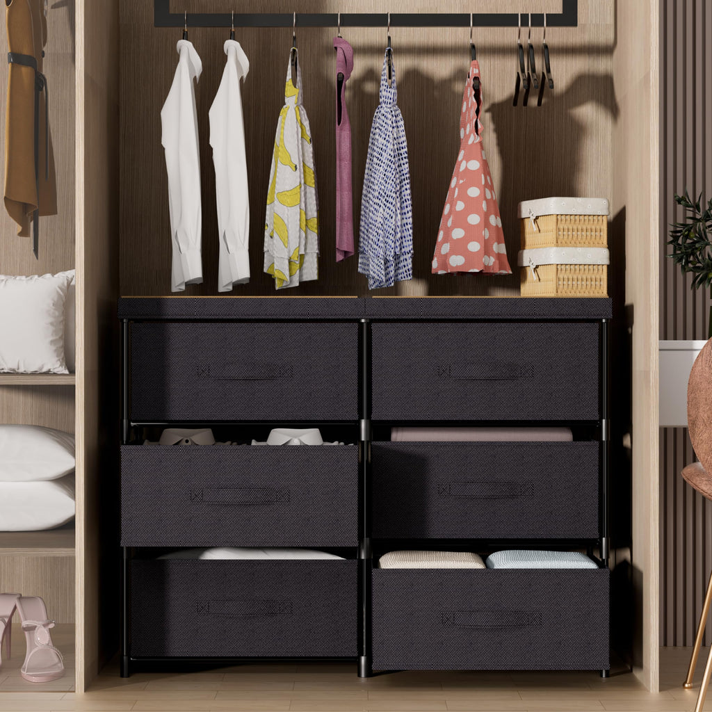 6 Fabric Drawer Dresser W8924