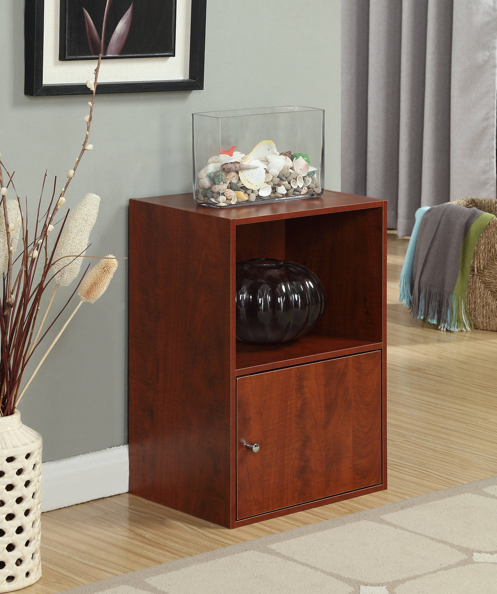 Cherry 1-Door Storage Cabinet G445