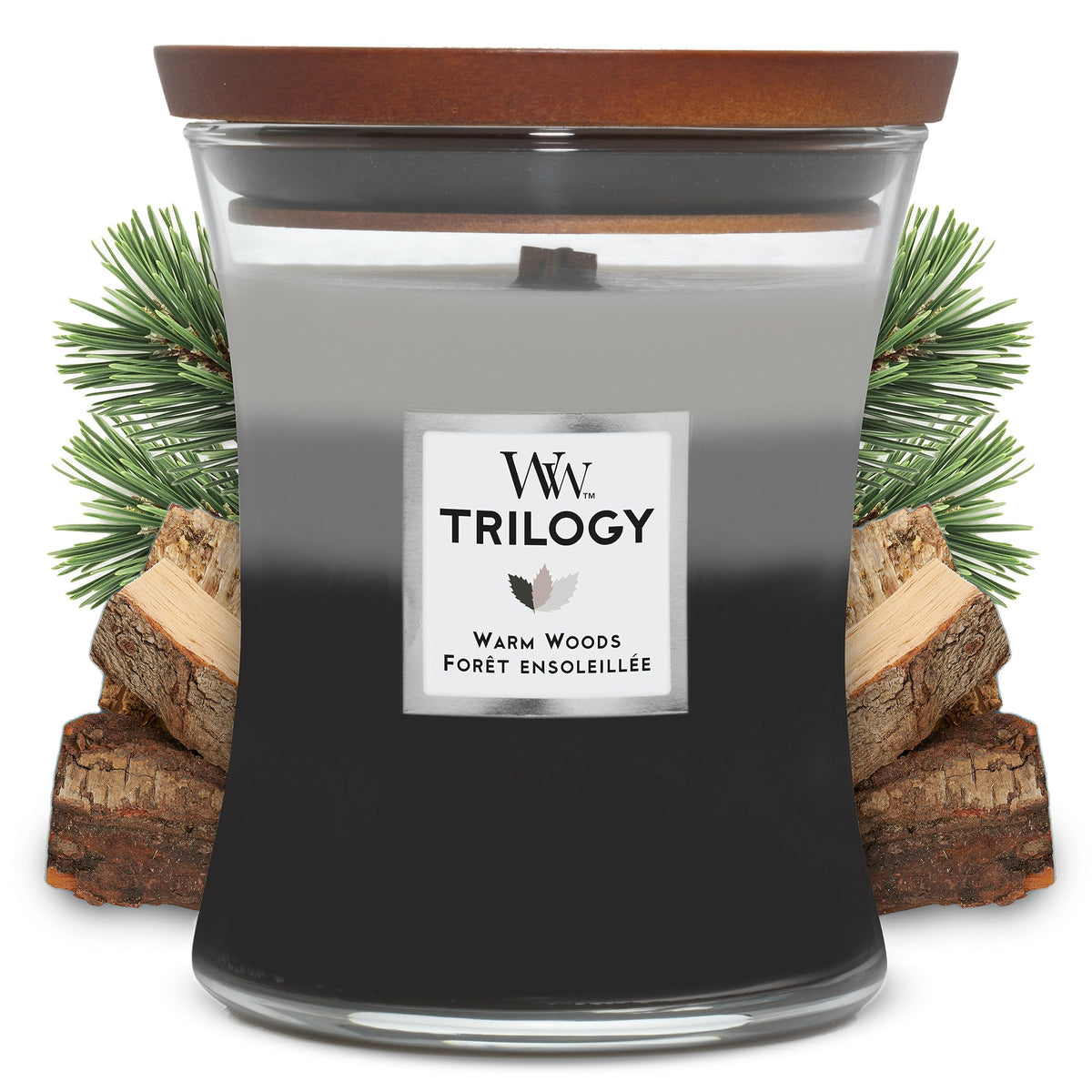 Scented Trilogy Candle with Crackling Wick K2469