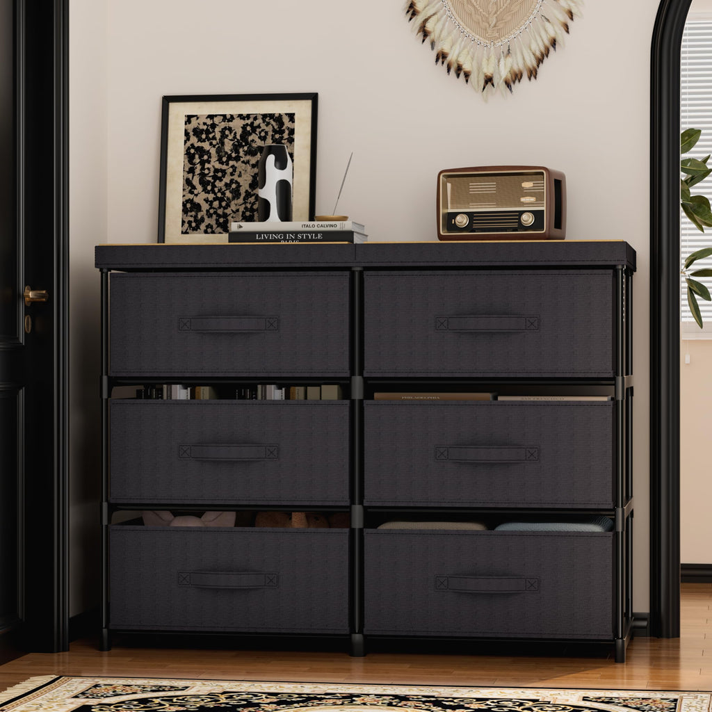 6 Fabric Drawer Dresser W8924